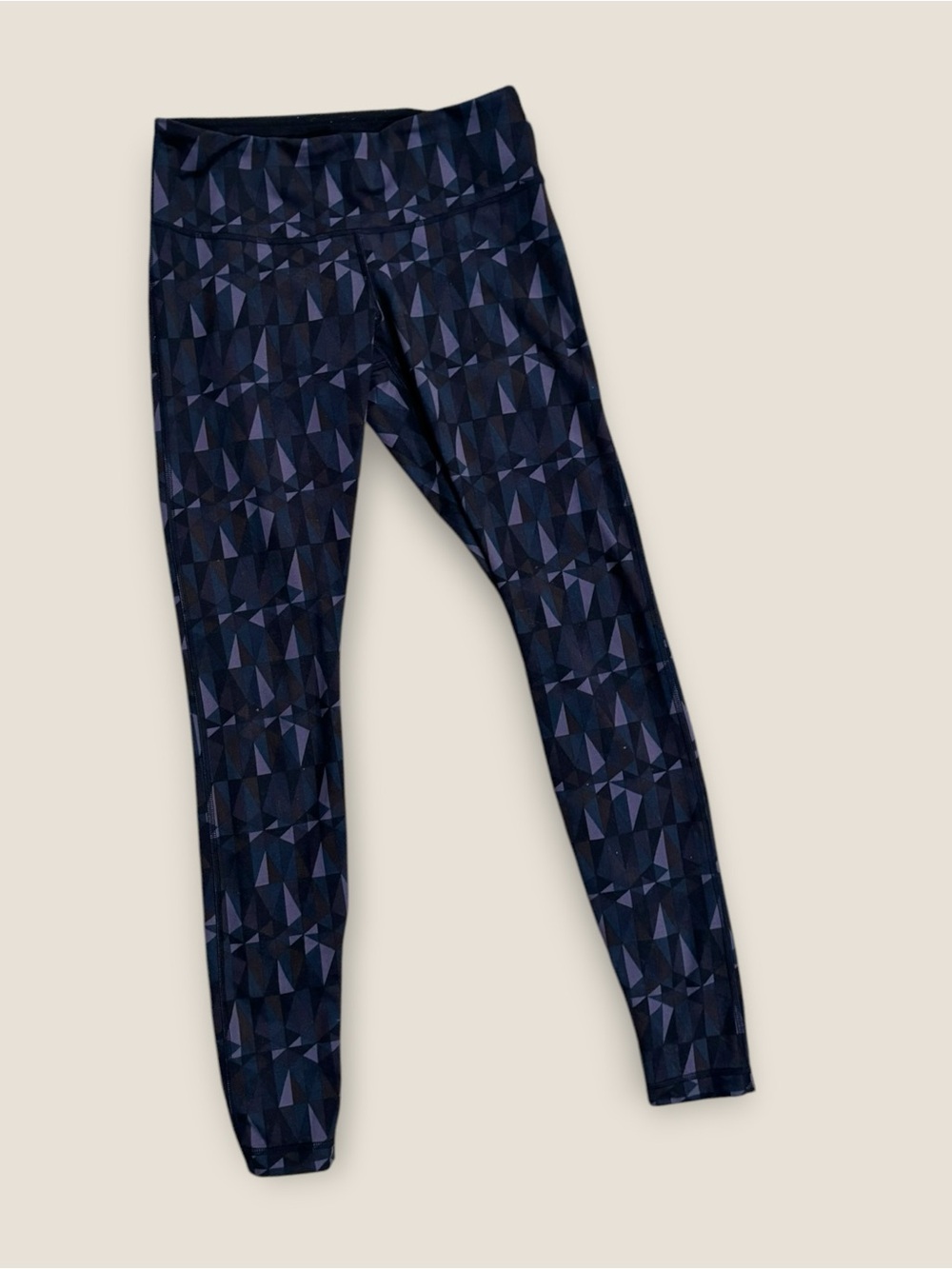 Lululemon Speed Stained Glass Love Nightfall Black Leggings Size 8 - Picture 2 of 6